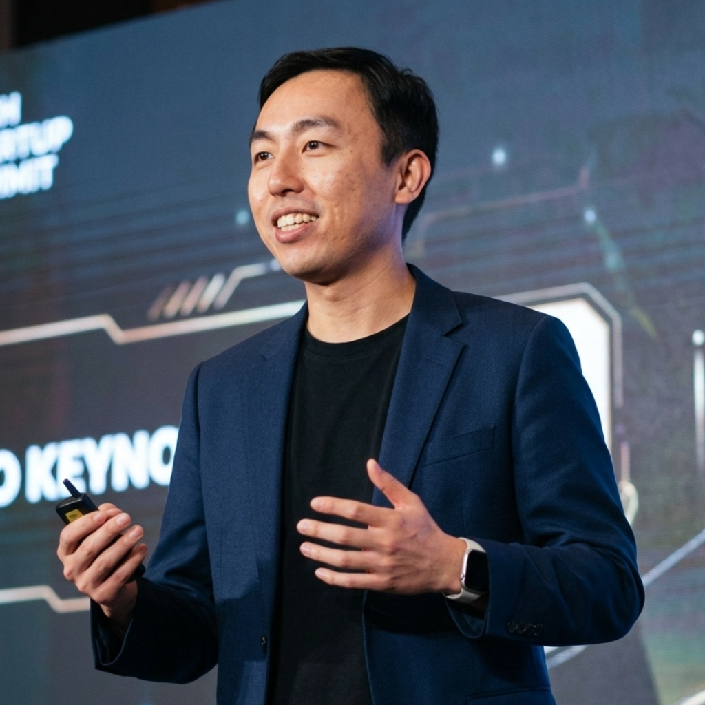 Ricky Chong speaking to business leaders